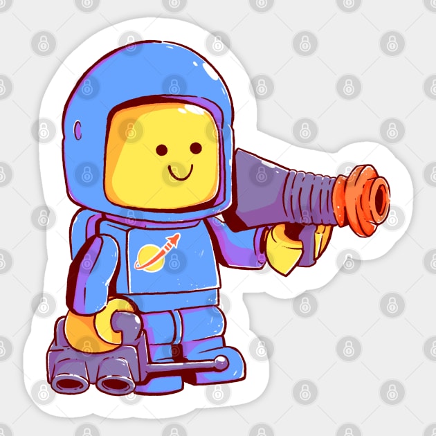 Chibi Spaceman Minifig Sticker by Hojyn